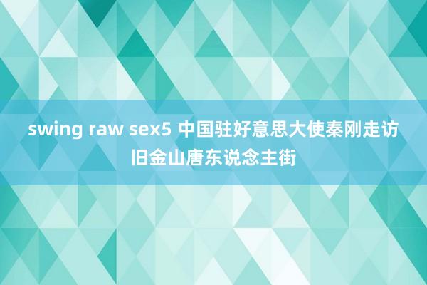 swing raw sex5 中国驻好意思大使秦刚走访旧金山唐东说念主街